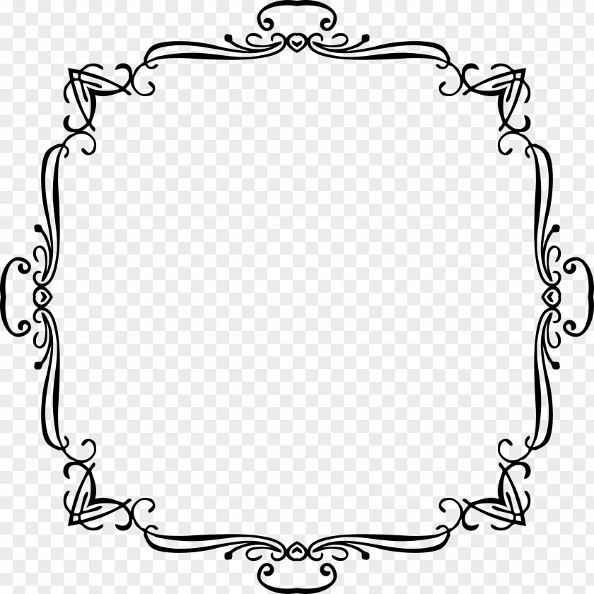 French Decorative Frame Clip Art PNG