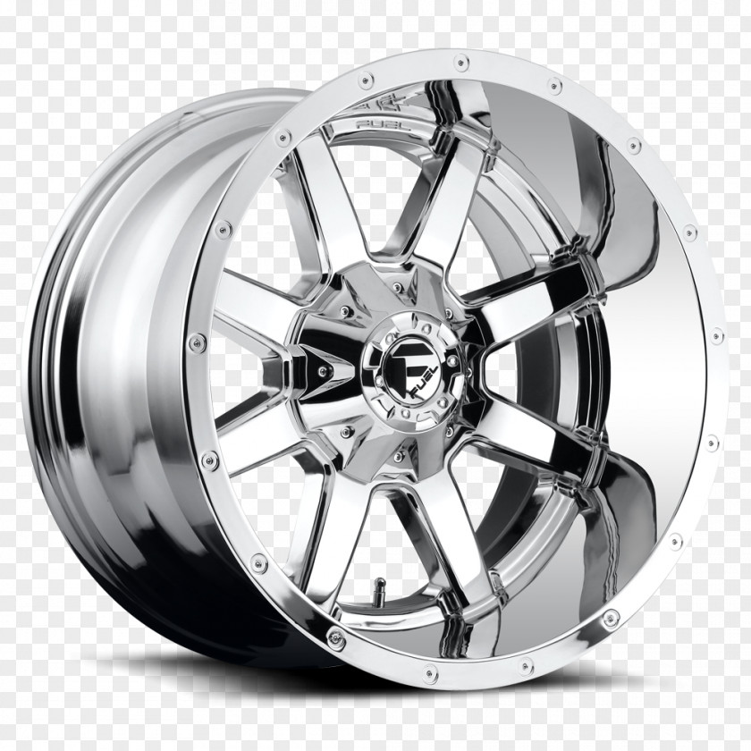 Fuel Car Chrome Plating Alloy Wheel Rim PNG