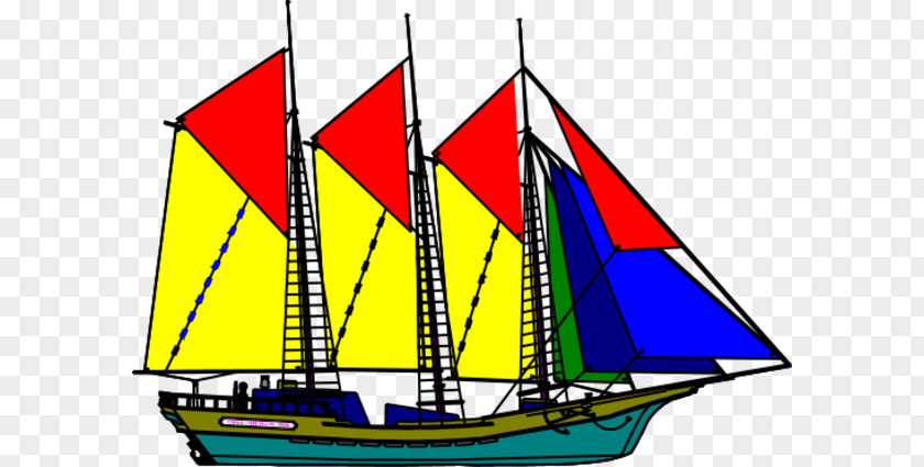 Sail Sailing Ship Brigantine Clip Art PNG