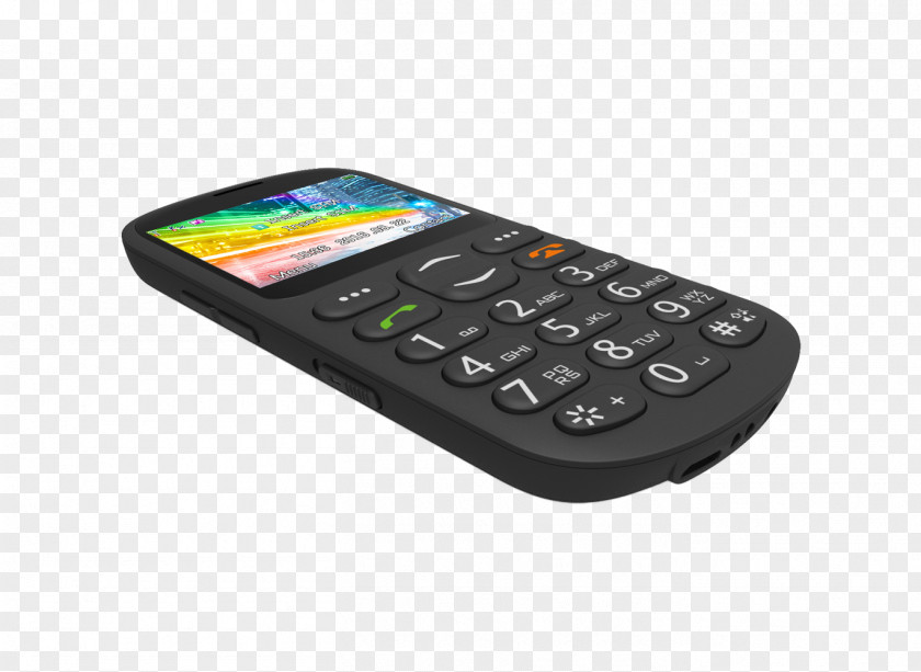 92g Black Phone Senior For Elderly Alba Big Button 578/3951 Handheld DevicesSmartphone Feature Smartphone Archos PNG