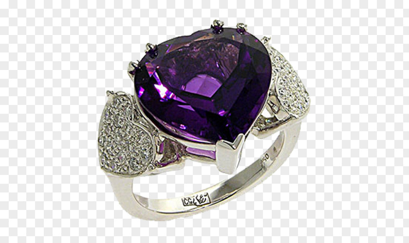 Diamond Ring Purple Color Red PNG