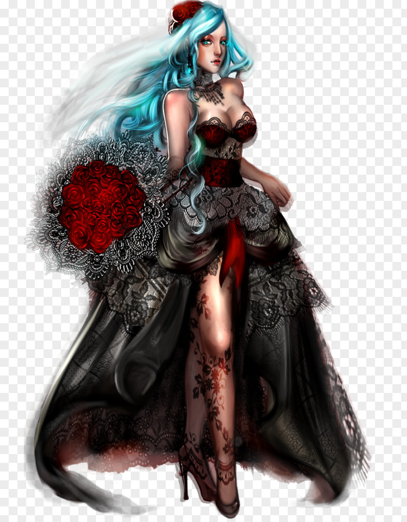 Gothic Wedding Dress Goth Subculture Bride PNG