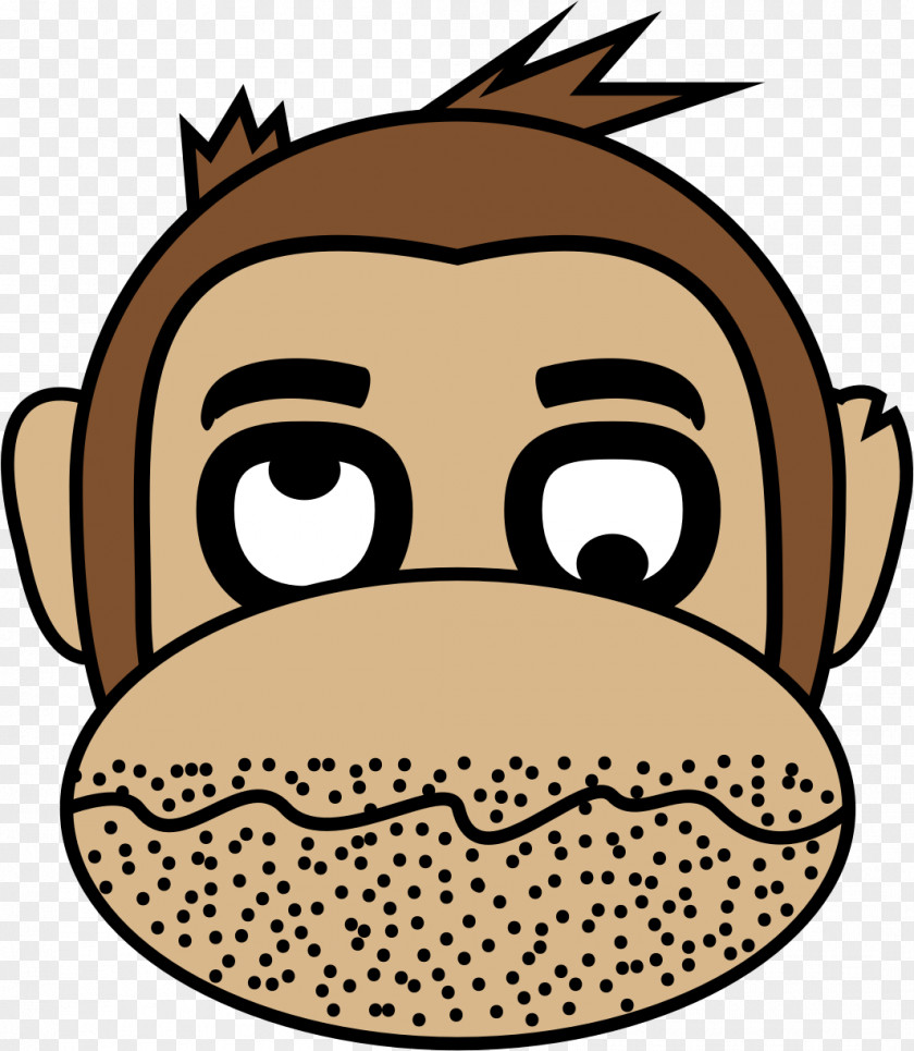 Monkey Ape Emoji Clip Art PNG