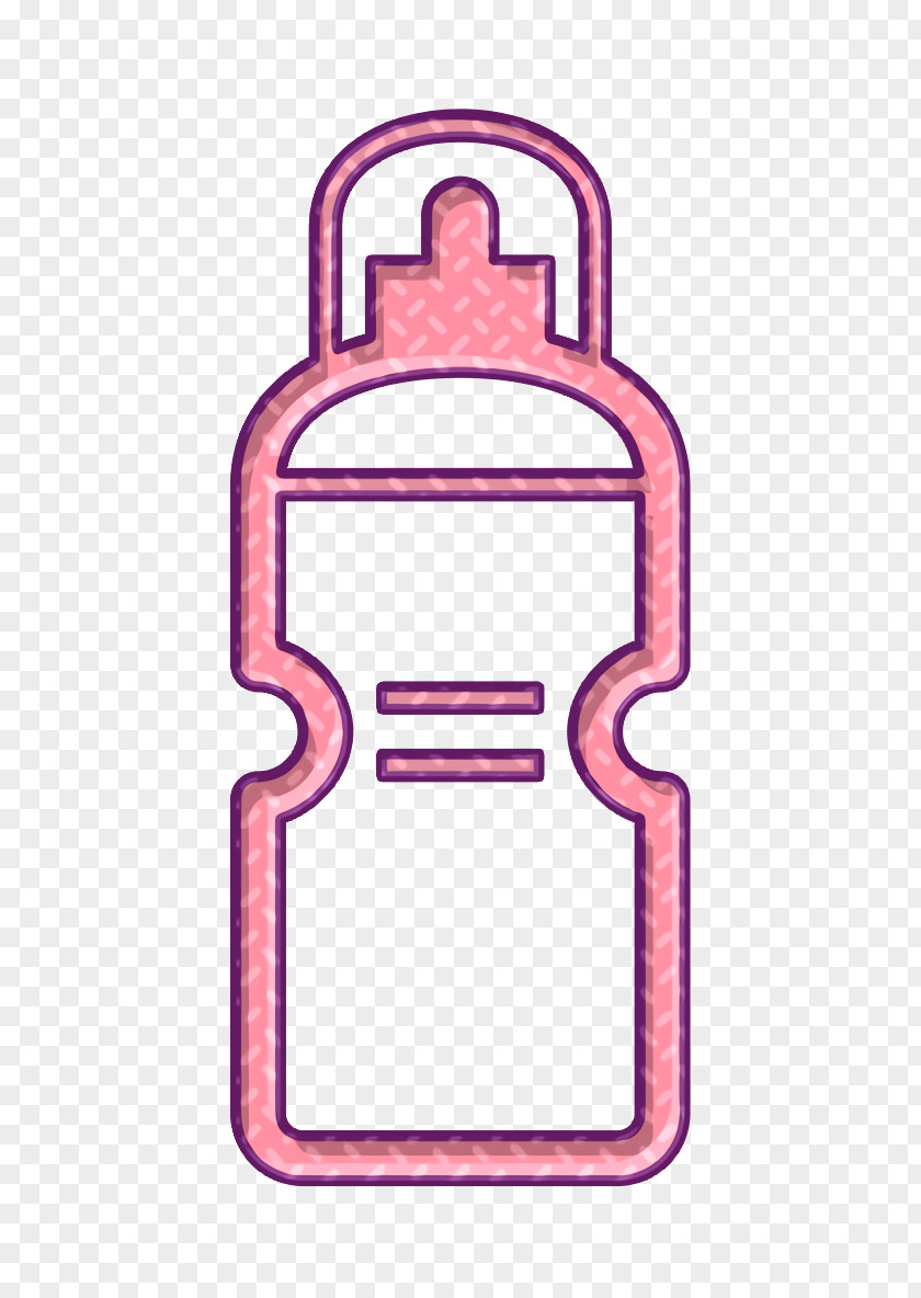 Pink Water Icon Bottle Fitness Fruit PNG