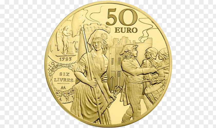 50 Euro France Proof Coinage 10 Note French Coins Currency PNG