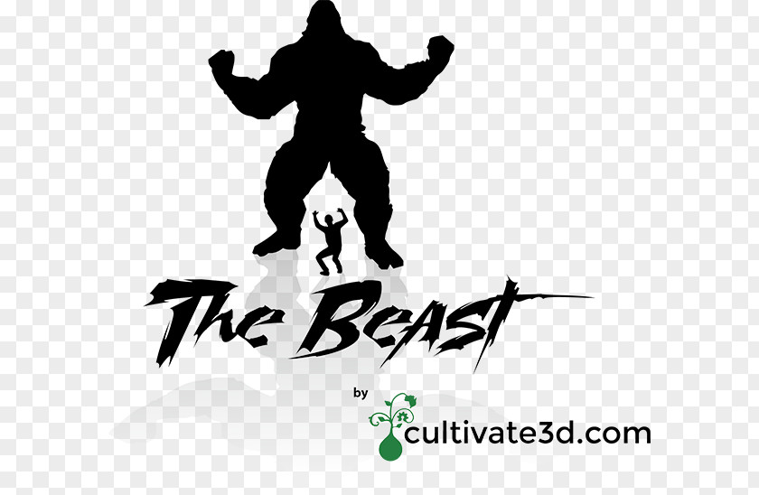 Beast Poster Logo Illustration Silhouette Font Human Behavior PNG
