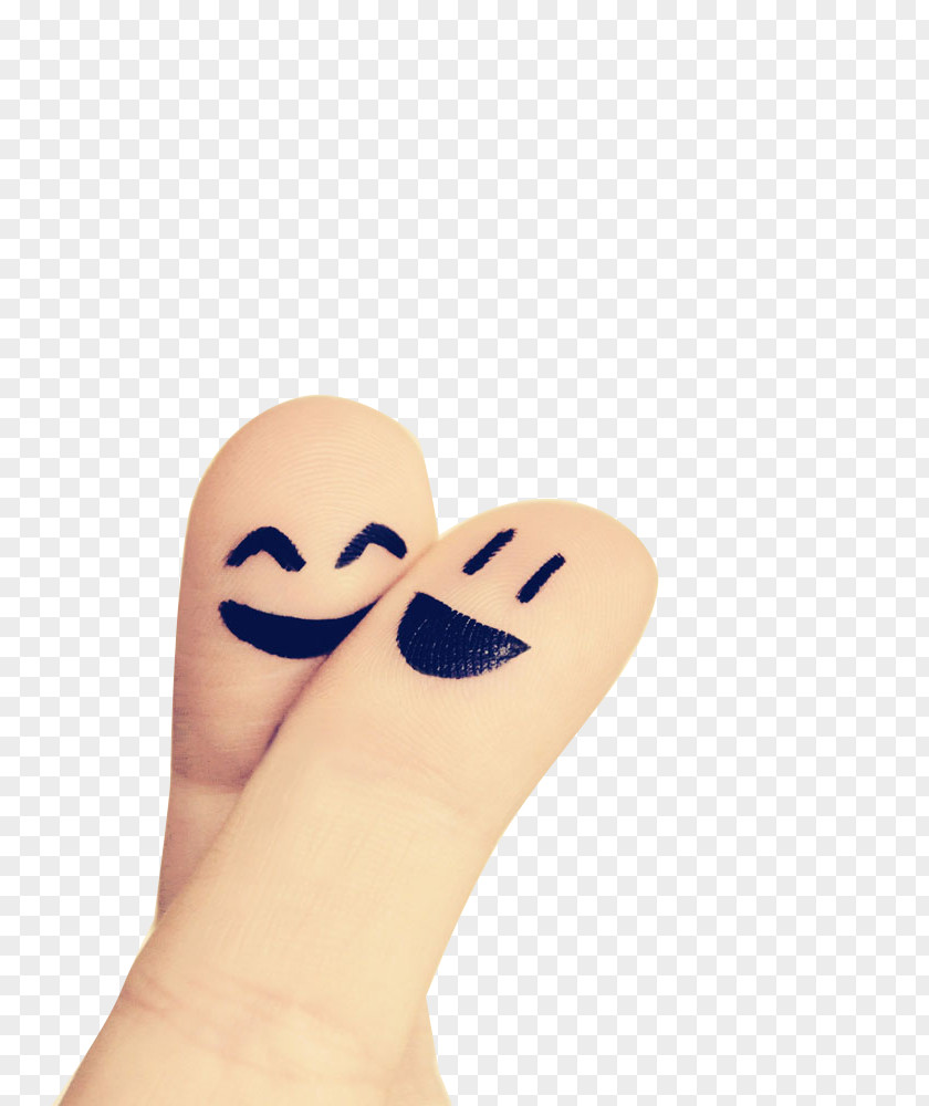 Free Cartoon Smiley Fingers To Pull The Material Finger PNG