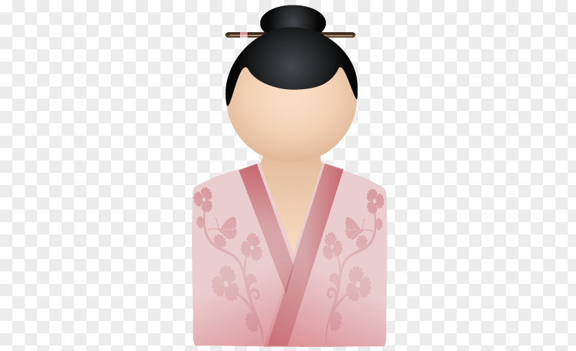 Design Kimono Woman PNG