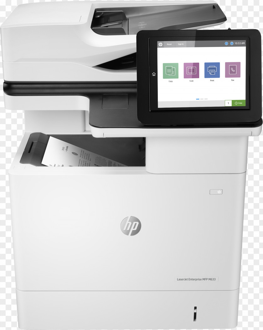 Hewlett-packard Hewlett-Packard HP LaserJet Enterprise Flow MFP M681f Multi-function Printer PNG
