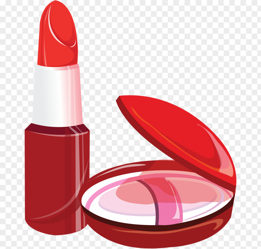 Lipstick Compact Face Powder Cosmetics Clip Art PNG