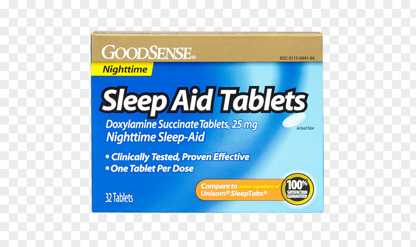 Tablet Sleep Aid (doxylamine) Insomnia PNG