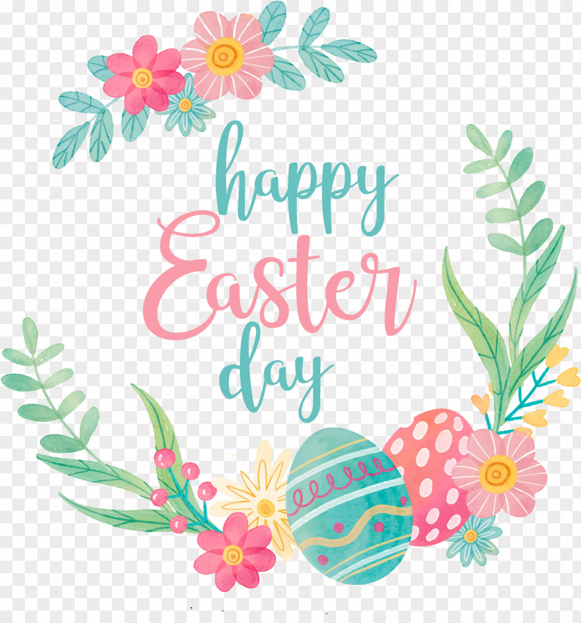 Wildflower Greeting Card Easter Egg Background PNG