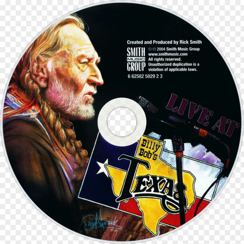 Willie Nelson Compact Disc Live At Billy Bob's Texas Album PNG