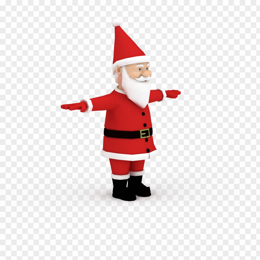 Cantilever Santa Image Christmas Ornament Gift Icon PNG