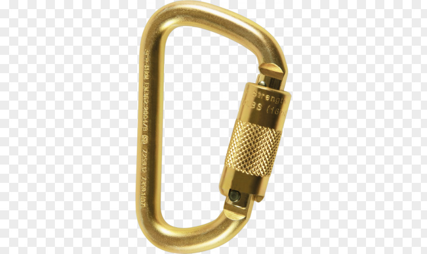 Carabiner Steel Material Twistlock Rope Access PNG