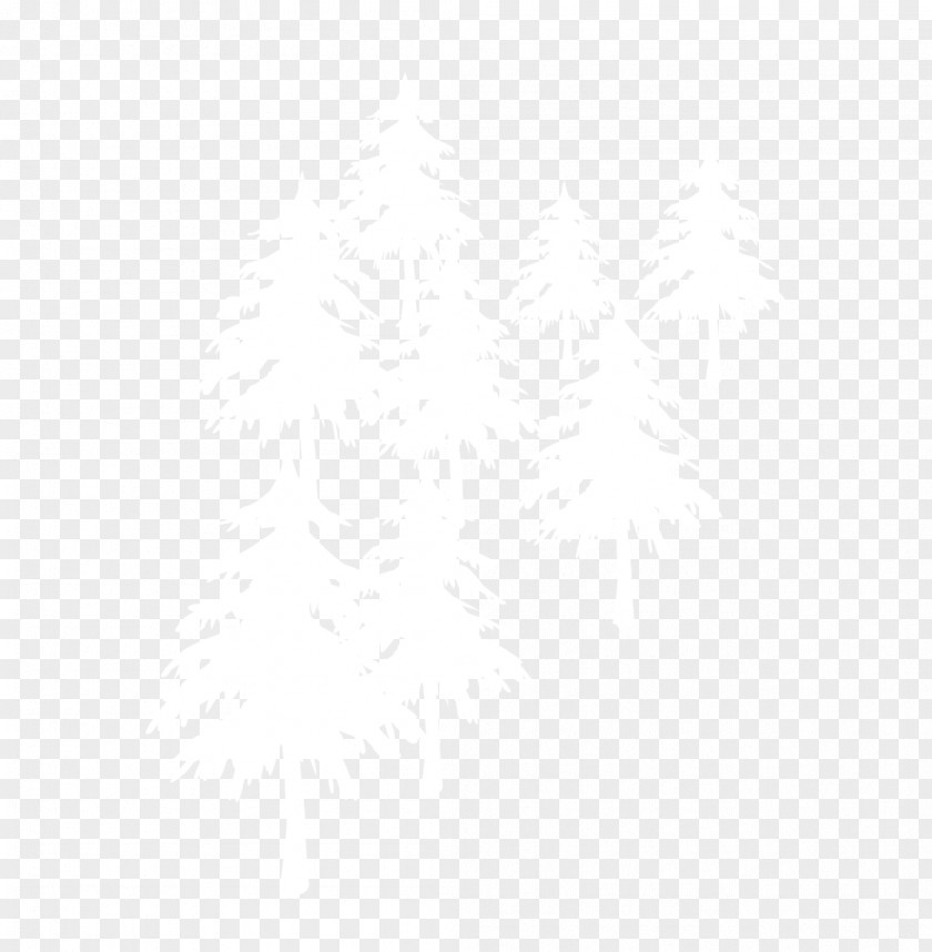 Snow Tree White Black Angle Pattern PNG