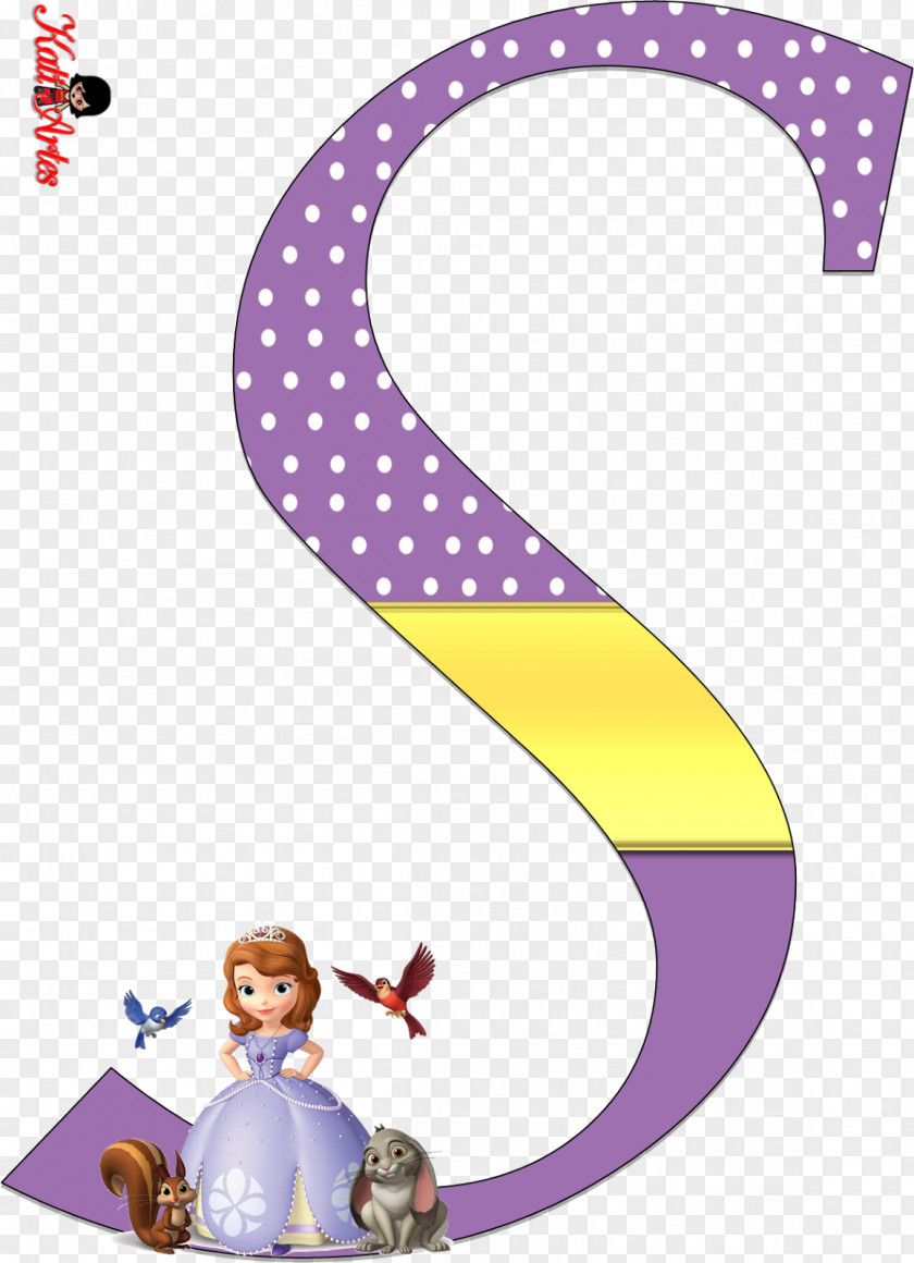 Sofia Alphabet Letter Birthday Party Disney Princess PNG