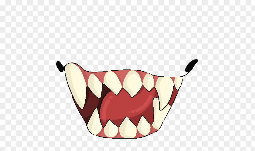 Tooth Pixel Art Human Mouth PNG