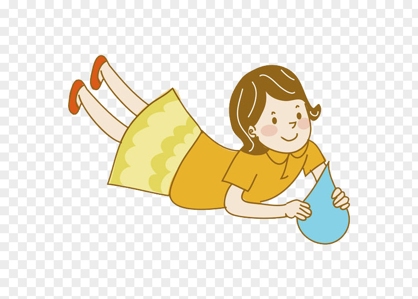 Water Drop Women Cartoon Clip Art PNG