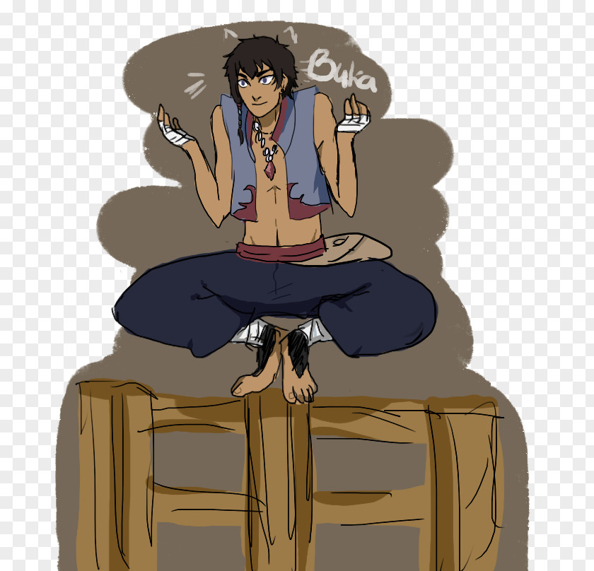 Avatar Aang Sitting Furniture Cartoon PNG