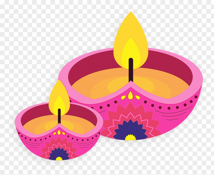 Candle Holder Petal Diwali PNG