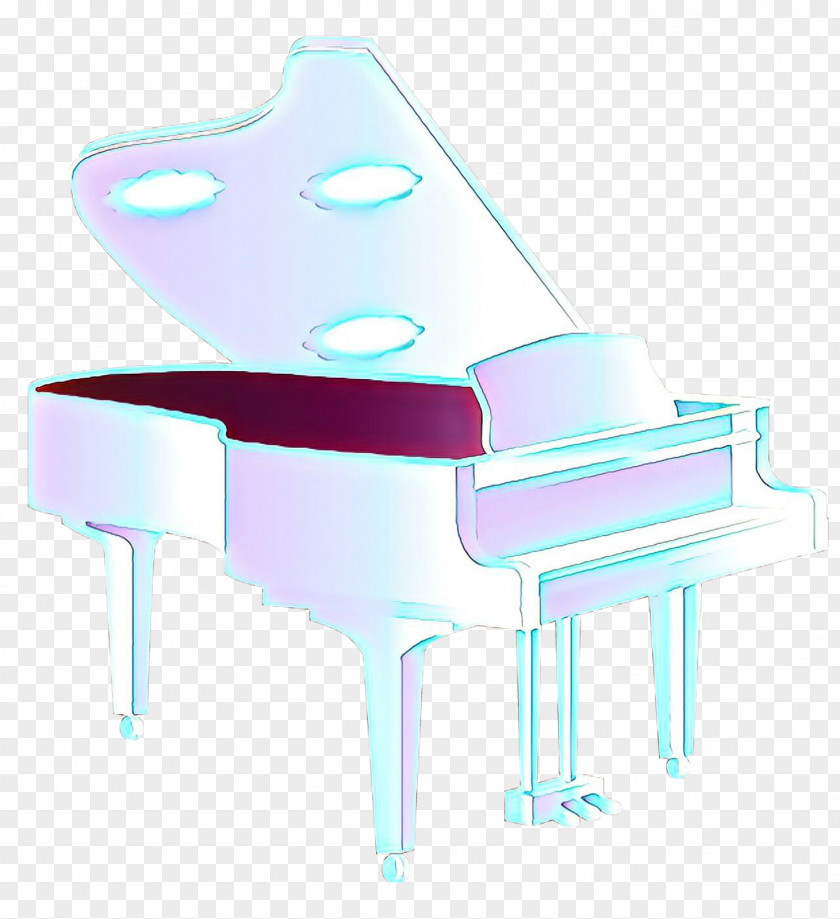 Keyboard Electronic Device Piano Turquoise Spinet Technology Instrument PNG