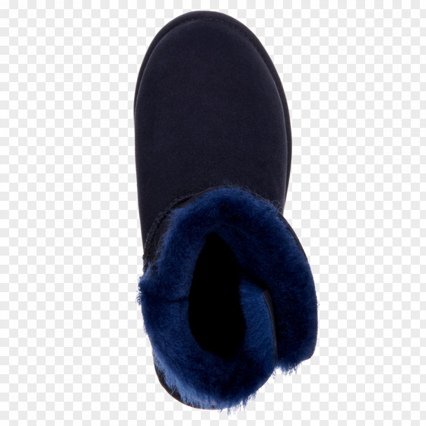 Emu Slipper Cobalt Blue Shoe Fur PNG