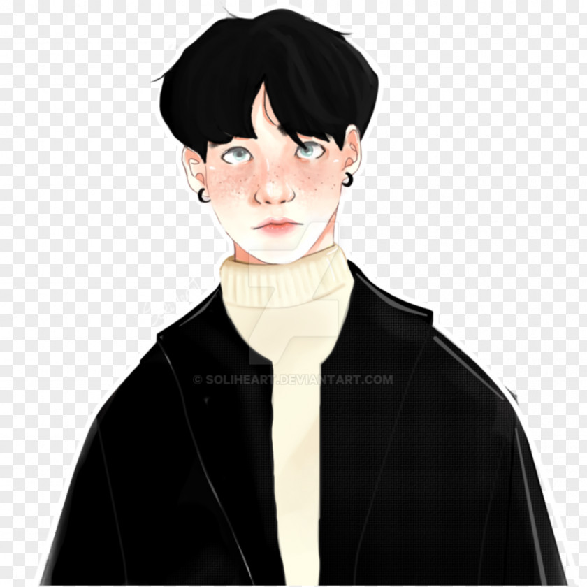 Fan Jungkook BTS Drawing Art PNG