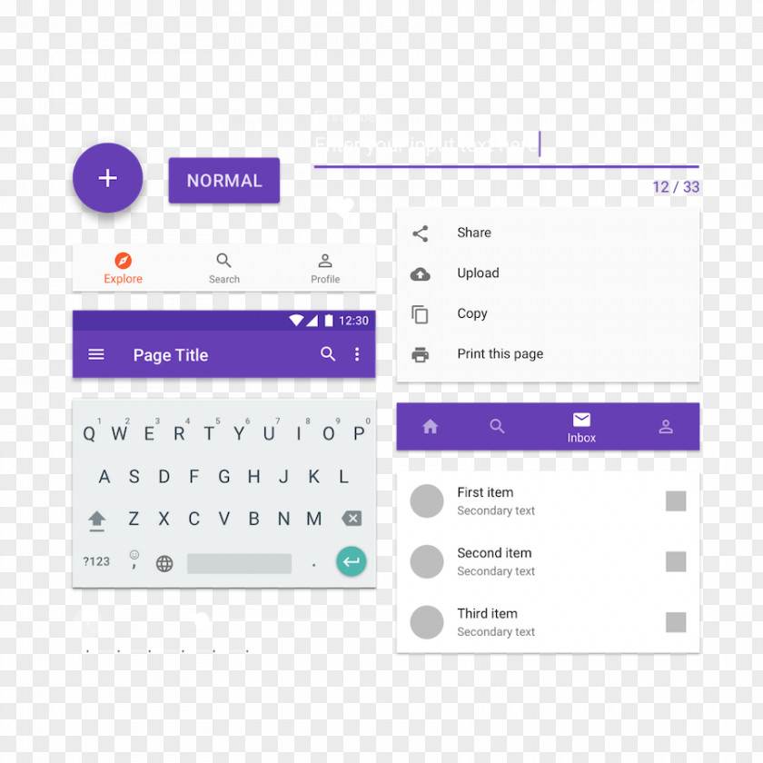 Android Ui Material Design User Interface Google Docs Template PNG