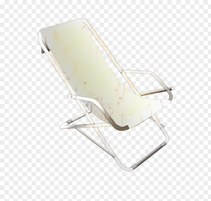 Beige Folding Chair PNG