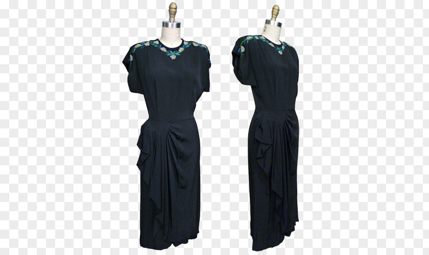 1940 Swing Dress Goodwood Circuit Revival Fashion 1940s PNG