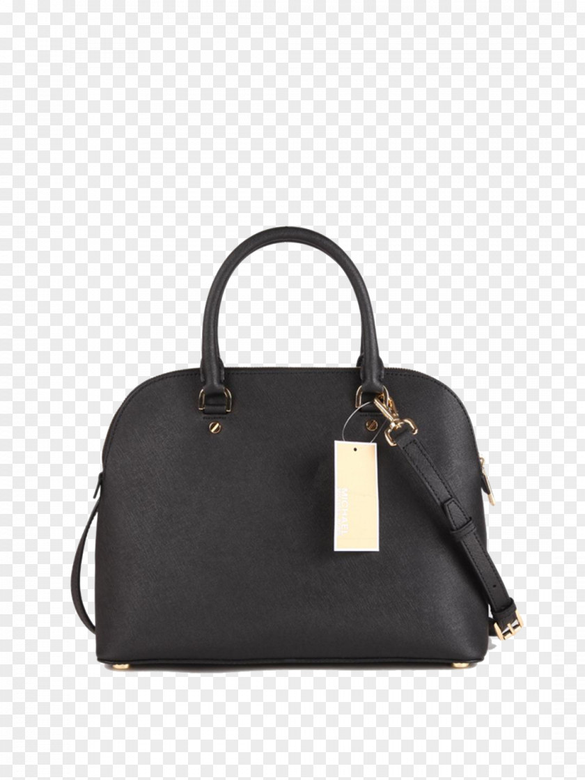 Michael Kors Classic Black Shoulder Bag Designer Handbag PNG
