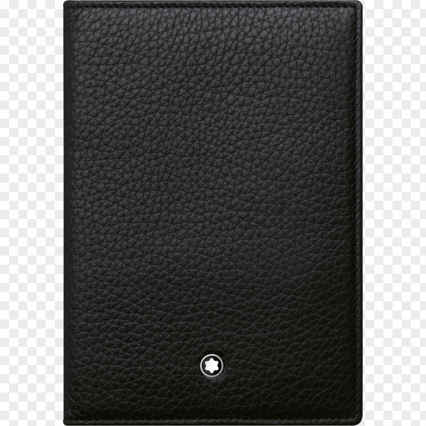 Passport And Luggage Material Wallet Leather Rectangle Black M PNG