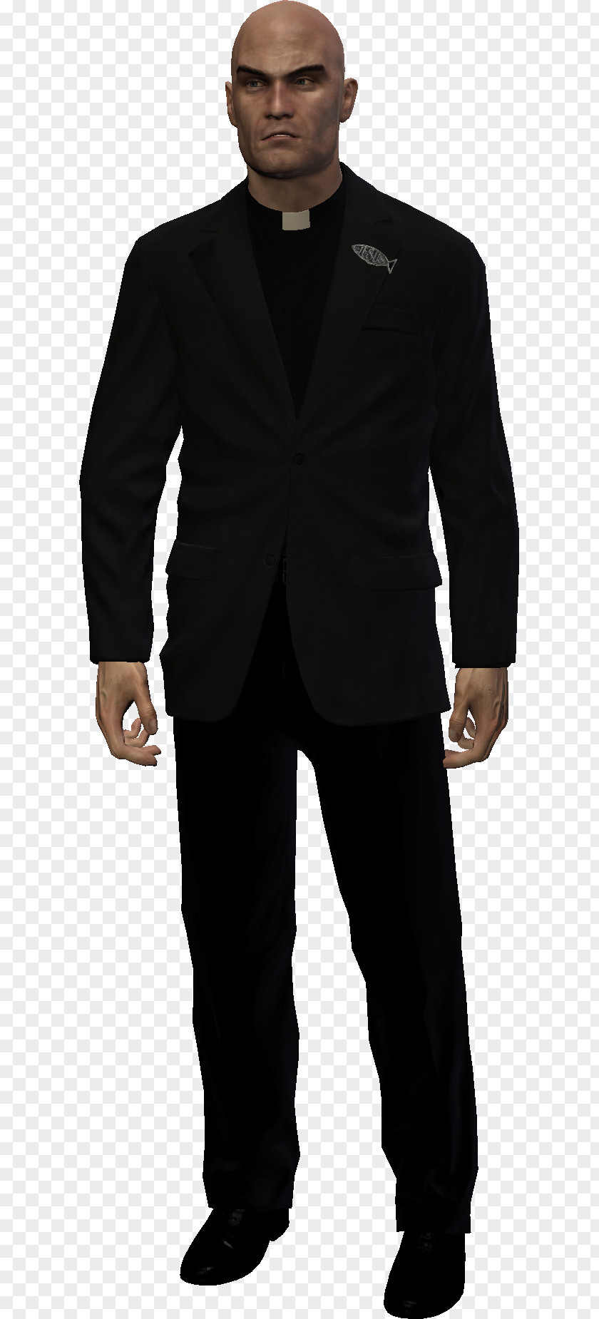 Priest Hitman: Agent 47 Suit Robe PNG