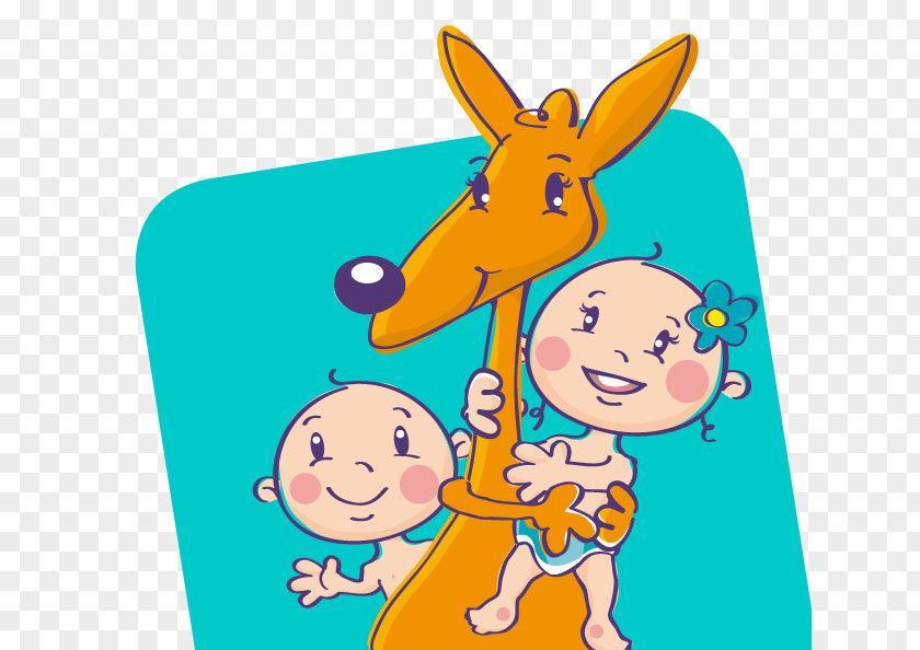 Babysitter Banner Clip Art Giraffids Easter Bunny Illustration Cartoon PNG