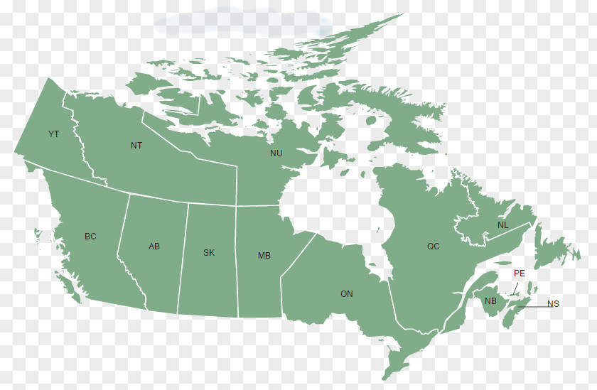 Canada Vector Map World PNG