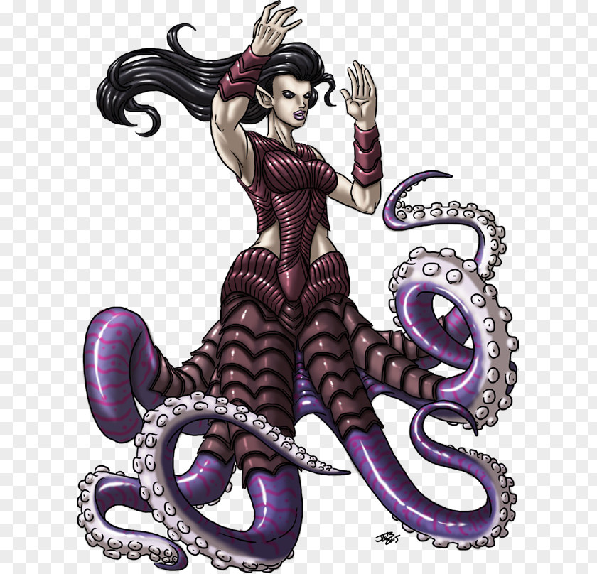 Cecaelia Art Female PNG