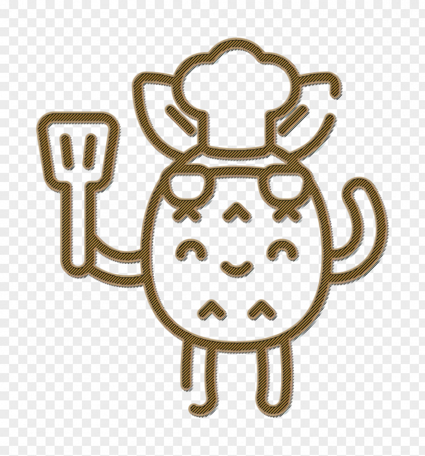 Pineapple Character Icon Food And Restaurant Chef PNG