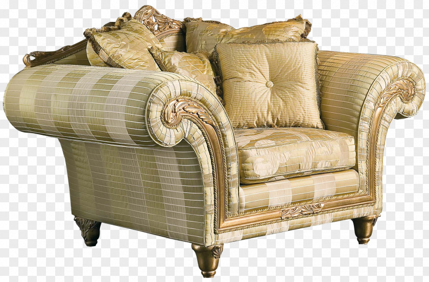 Sofa Couch Chair Furniture Classic Living Room PNG