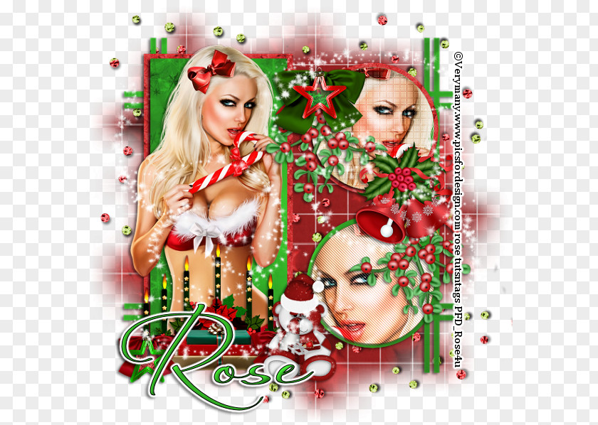 Christmas Tree Ornament Photomontage Character PNG