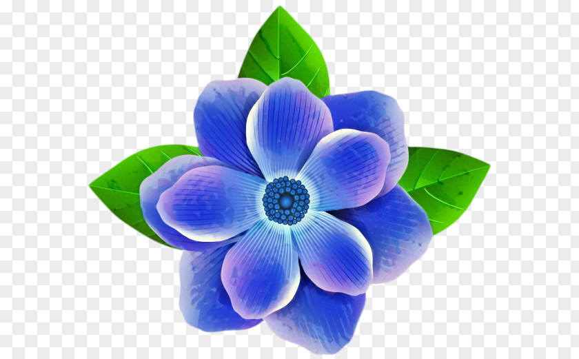Clip Art Blue Flower PNG