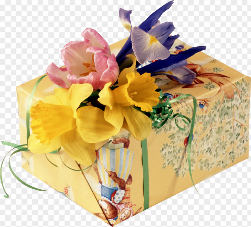 Narcissus Gift Packaging And Labeling Tulip Flower PNG