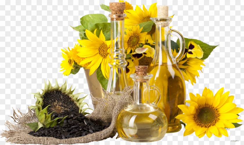 Sunflower Oil Nutrient Common Cooking Oils PNG
