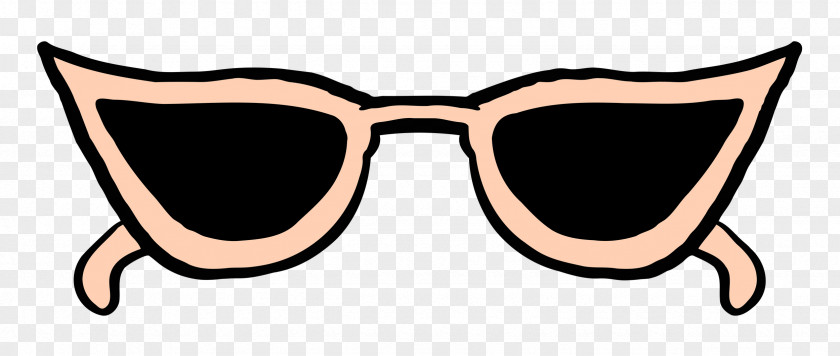 Sunglasses Goggles Cartoon Line Meter PNG