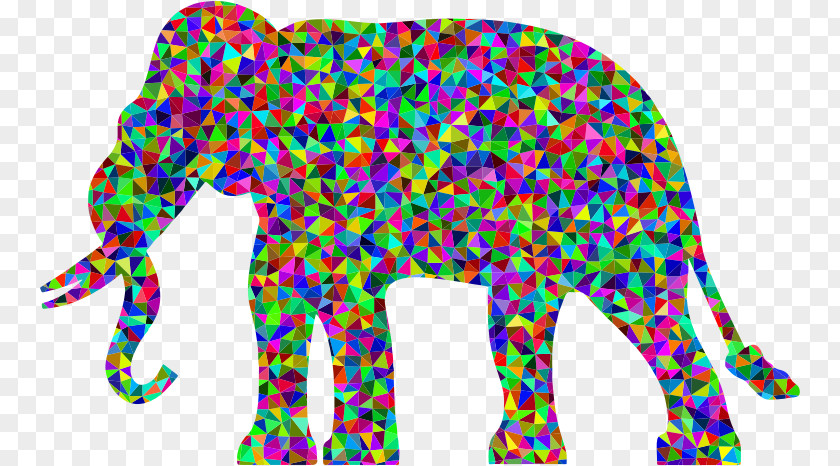 Elephant Low Poly Clip Art PNG