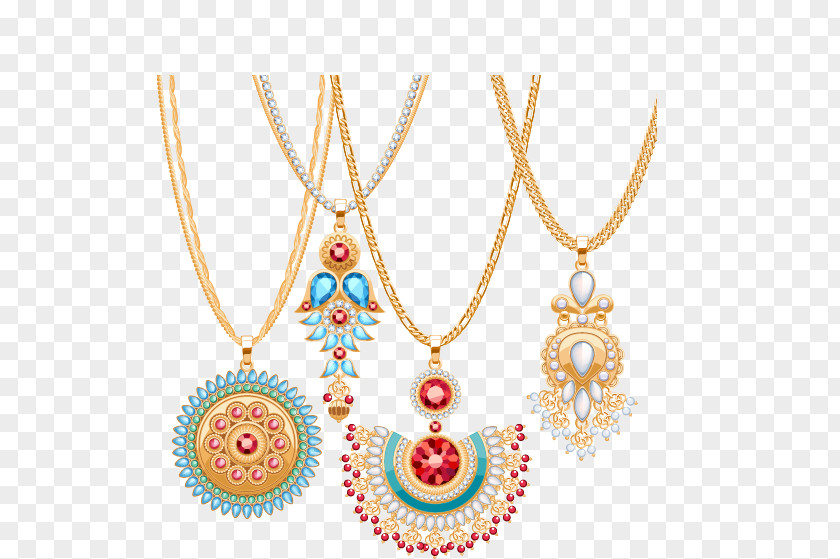 Luxury Gold Diamond Necklace Vector Material, Pendant Stock Photography Gemstone PNG