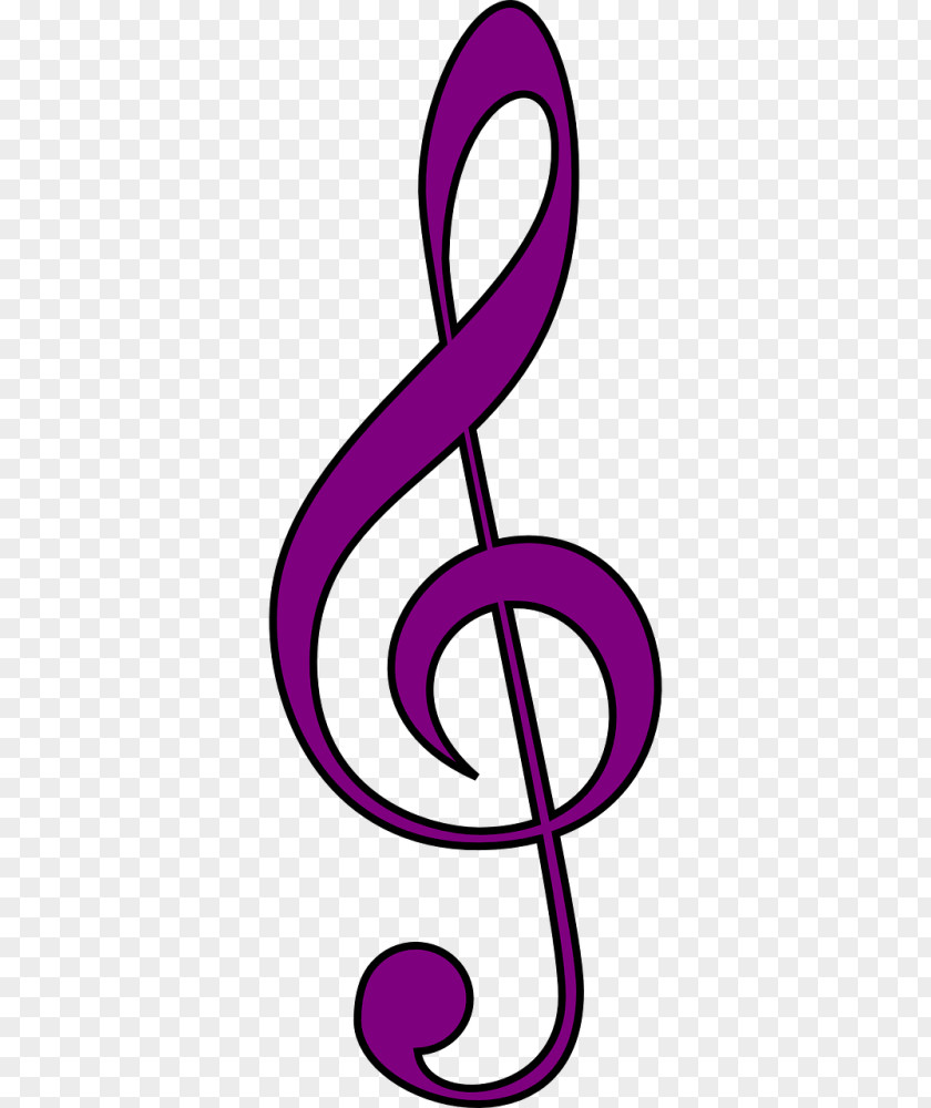 Musical Note Clip Art Vector Graphics Clef Treble Openclipart PNG