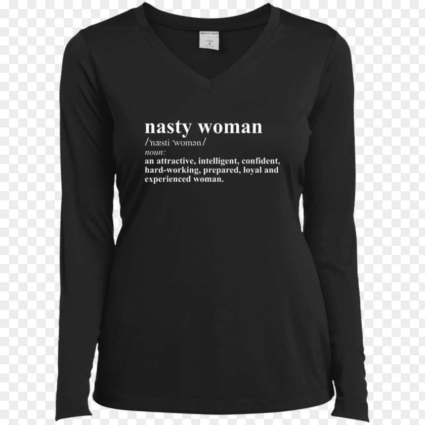 Nasty Woman Long-sleeved T-shirt Hoodie PNG