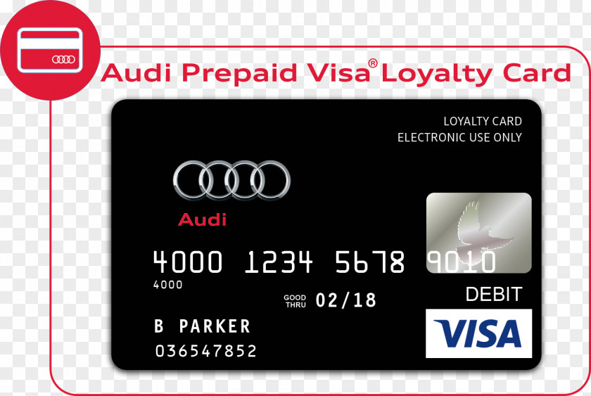 Volkswagen Audi Visa Credit Card Gift PNG