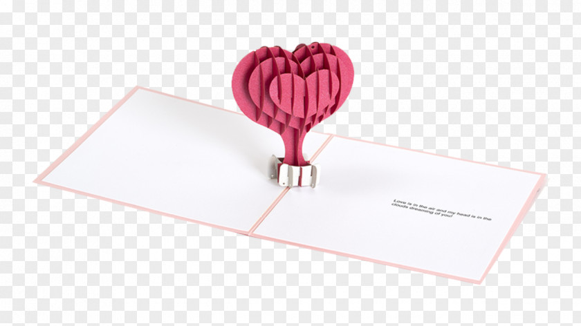 Balloon Hot Air Paper Pop Cards Heart PNG